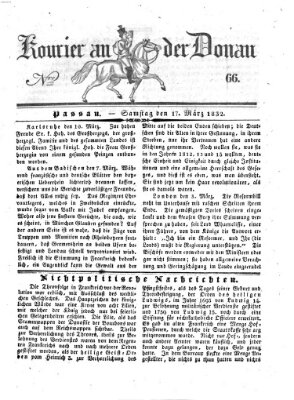 Kourier an der Donau (Donau-Zeitung) Samstag 17. März 1832