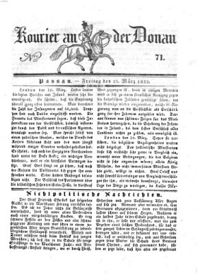 Kourier an der Donau (Donau-Zeitung) Freitag 23. März 1832