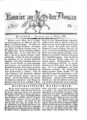 Kourier an der Donau (Donau-Zeitung) Samstag 24. März 1832