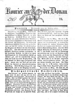 Kourier an der Donau (Donau-Zeitung) Mittwoch 28. März 1832