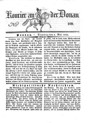 Kourier an der Donau (Donau-Zeitung) Dienstag 8. Mai 1832