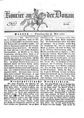 Kourier an der Donau (Donau-Zeitung) Samstag 19. Mai 1832