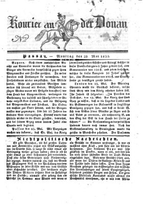 Kourier an der Donau (Donau-Zeitung) Montag 28. Mai 1832