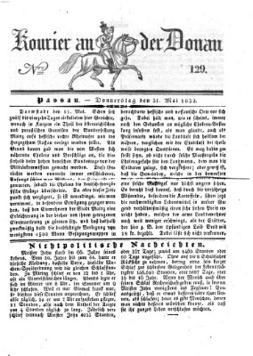 Kourier an der Donau (Donau-Zeitung) Donnerstag 31. Mai 1832