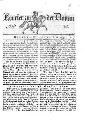 Kourier an der Donau (Donau-Zeitung) Mittwoch 20. Juni 1832