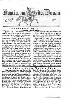 Kourier an der Donau (Donau-Zeitung) Freitag 22. Juni 1832