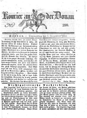 Kourier an der Donau (Donau-Zeitung) Donnerstag 6. Dezember 1832