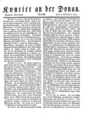 Kourier an der Donau (Donau-Zeitung) Freitag 8. Februar 1833