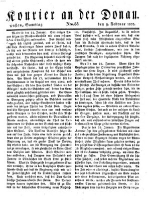 Kourier an der Donau (Donau-Zeitung) Samstag 9. Februar 1833