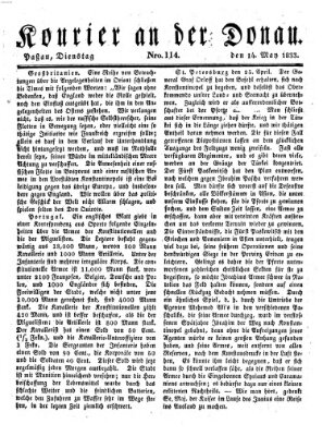 Kourier an der Donau (Donau-Zeitung) Dienstag 14. Mai 1833