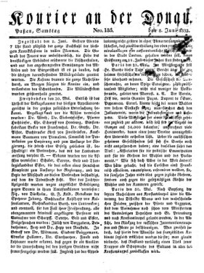 Kourier an der Donau (Donau-Zeitung) Samstag 8. Juni 1833