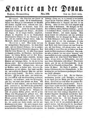 Kourier an der Donau (Donau-Zeitung) Donnerstag 11. Juli 1833