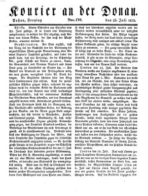 Kourier an der Donau (Donau-Zeitung) Freitag 26. Juli 1833