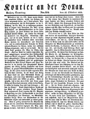 Kourier an der Donau (Donau-Zeitung) Samstag 26. Oktober 1833