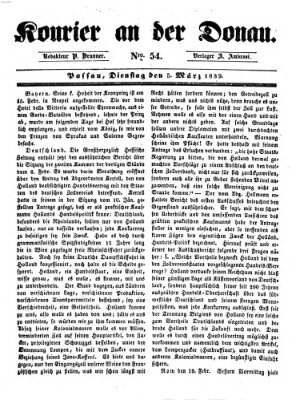 Kourier an der Donau (Donau-Zeitung) Dienstag 5. März 1839