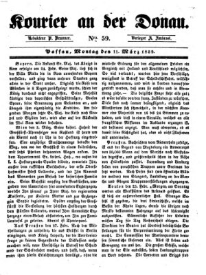 Kourier an der Donau (Donau-Zeitung) Montag 11. März 1839