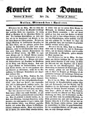 Kourier an der Donau (Donau-Zeitung) Mittwoch 3. April 1839