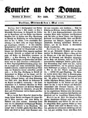 Kourier an der Donau (Donau-Zeitung) Mittwoch 8. Mai 1839