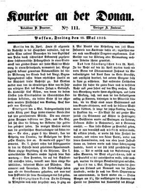 Kourier an der Donau (Donau-Zeitung) Freitag 10. Mai 1839