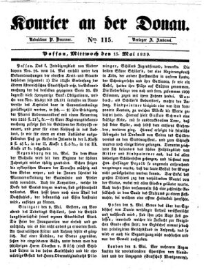 Kourier an der Donau (Donau-Zeitung) Mittwoch 15. Mai 1839