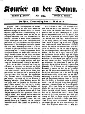 Kourier an der Donau (Donau-Zeitung) Donnerstag 23. Mai 1839