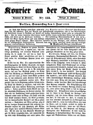 Kourier an der Donau (Donau-Zeitung) Donnerstag 6. Juni 1839