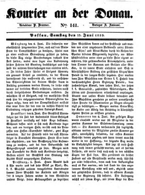 Kourier an der Donau (Donau-Zeitung) Samstag 15. Juni 1839