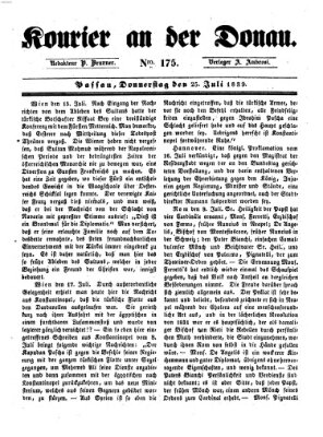 Kourier an der Donau (Donau-Zeitung) Donnerstag 25. Juli 1839