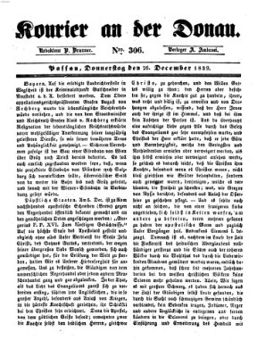 Kourier an der Donau (Donau-Zeitung) Donnerstag 26. Dezember 1839