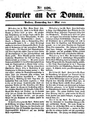 Kourier an der Donau (Donau-Zeitung) Donnerstag 7. Mai 1840