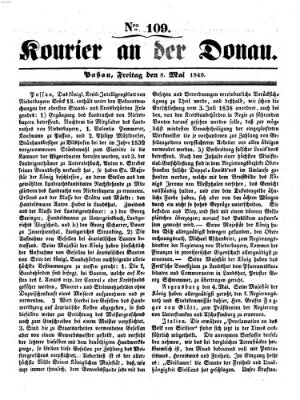 Kourier an der Donau (Donau-Zeitung) Freitag 8. Mai 1840