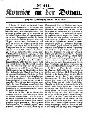 Kourier an der Donau (Donau-Zeitung) Donnerstag 14. Mai 1840