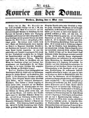 Kourier an der Donau (Donau-Zeitung) Freitag 15. Mai 1840