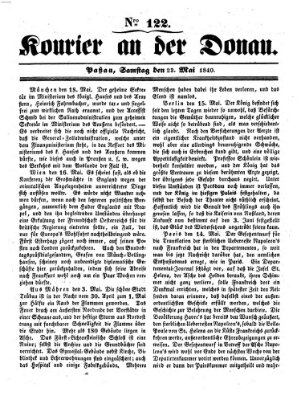 Kourier an der Donau (Donau-Zeitung) Samstag 23. Mai 1840