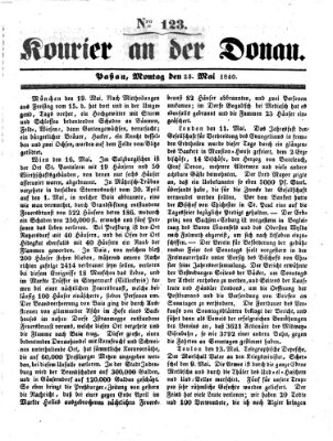 Kourier an der Donau (Donau-Zeitung) Montag 25. Mai 1840