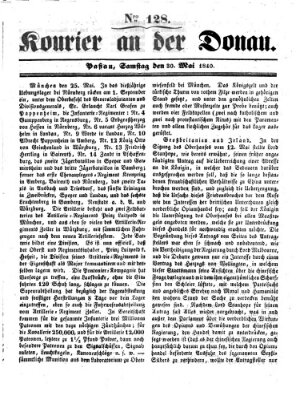 Kourier an der Donau (Donau-Zeitung) Samstag 30. Mai 1840