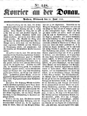 Kourier an der Donau (Donau-Zeitung) Mittwoch 24. Juni 1840