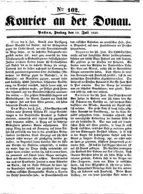 Kourier an der Donau (Donau-Zeitung) Freitag 10. Juli 1840