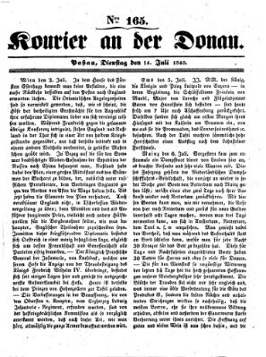 Kourier an der Donau (Donau-Zeitung) Dienstag 14. Juli 1840