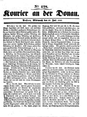 Kourier an der Donau (Donau-Zeitung) Mittwoch 29. Juli 1840