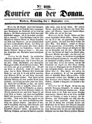 Kourier an der Donau (Donau-Zeitung) Donnerstag 3. September 1840