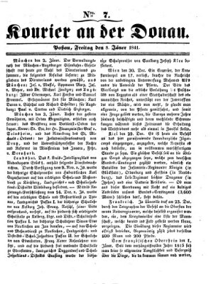 Kourier an der Donau (Donau-Zeitung) Freitag 8. Januar 1841