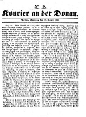 Kourier an der Donau (Donau-Zeitung) Sonntag 10. Januar 1841