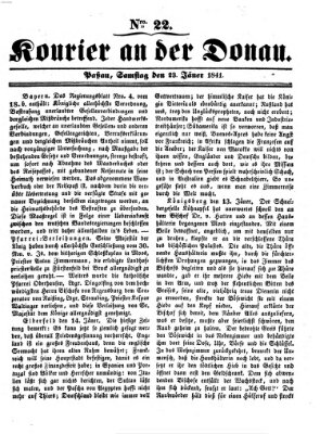 Kourier an der Donau (Donau-Zeitung) Samstag 23. Januar 1841