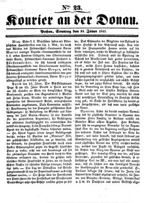 Kourier an der Donau (Donau-Zeitung) Sonntag 24. Januar 1841