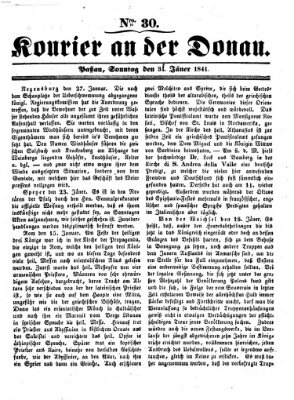 Kourier an der Donau (Donau-Zeitung) Sonntag 31. Januar 1841