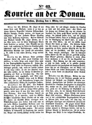 Kourier an der Donau (Donau-Zeitung) Freitag 5. März 1841