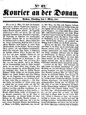 Kourier an der Donau (Donau-Zeitung) Dienstag 9. März 1841