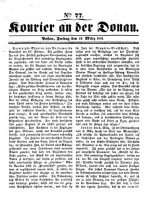 Kourier an der Donau (Donau-Zeitung) Freitag 19. März 1841