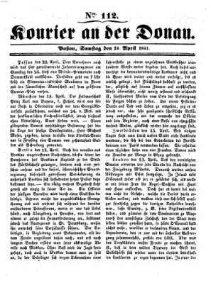 Kourier an der Donau (Donau-Zeitung) Samstag 24. April 1841